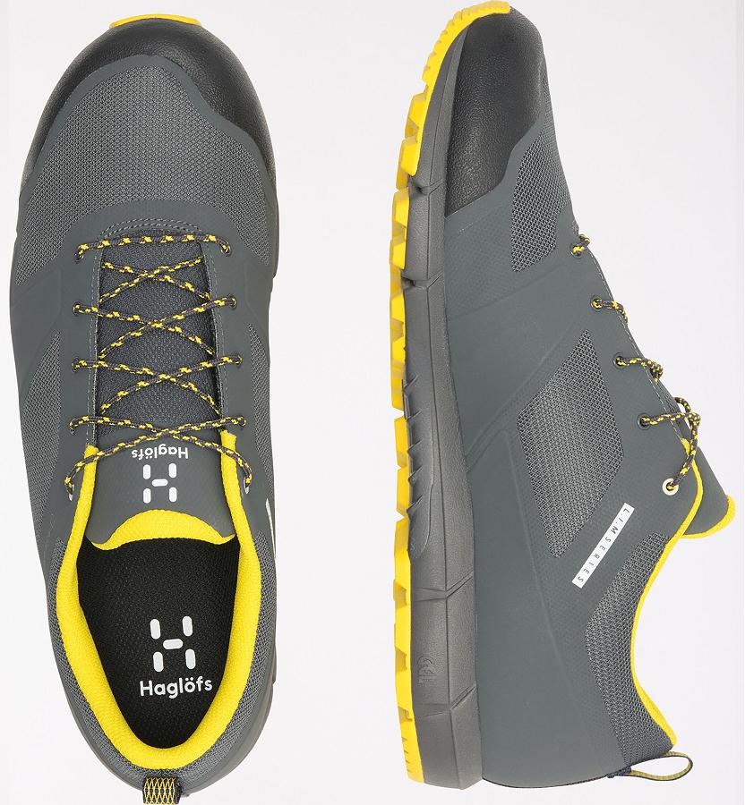 Haglöfs Mens L.I.M Low Proof Eco Hiking Shoes Black/Yellow New Zealand 08165YLQW